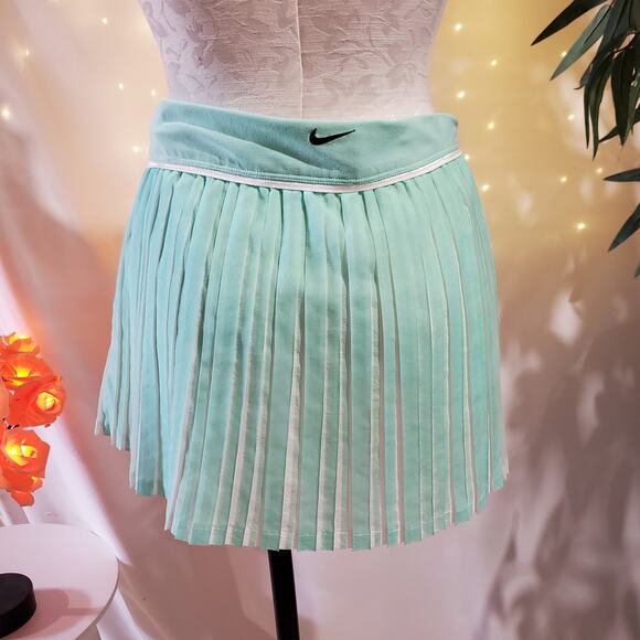 Nike Dri-Fit Pleated Teal Athletic Skort Womens Size M Tennis Golf Swoosh Active - Picture 5 of 14